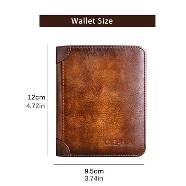 đ„NouveautĂ© 2026đ„Portefeuille minimaliste en cuir pour homme avec protection RFID â Ultra-fin, en cuir de vachette vĂ©ritable de premiĂšre qualitĂ©, format compact pour un usage quotidien