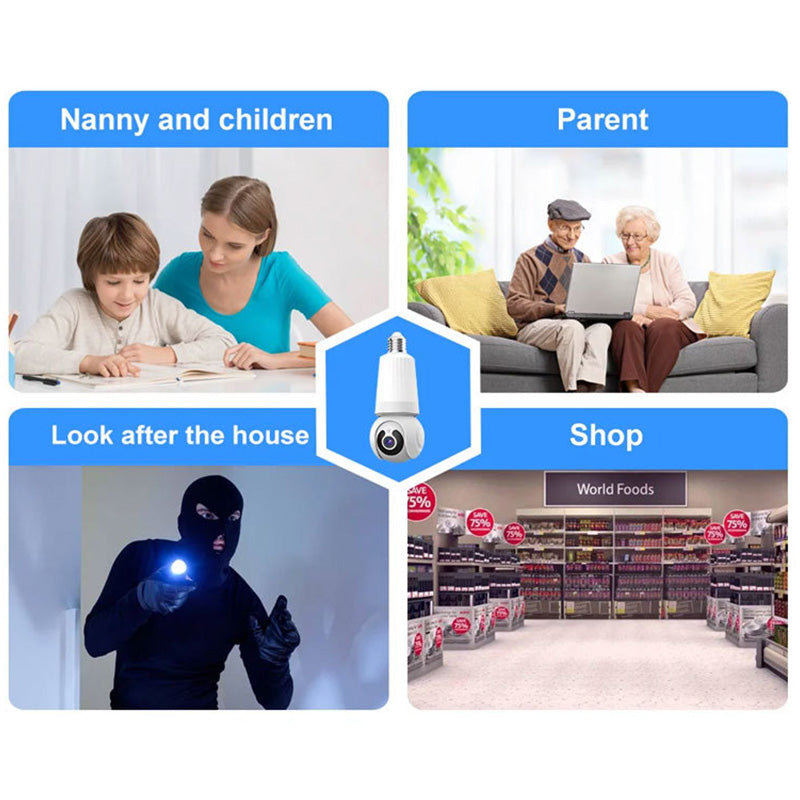 🎥 Caméra de sécurité WiFi intelligente✅ Éclairage Intégré 💡 Vision Nocturne 🔥50 % de réduction + livraison gratuite