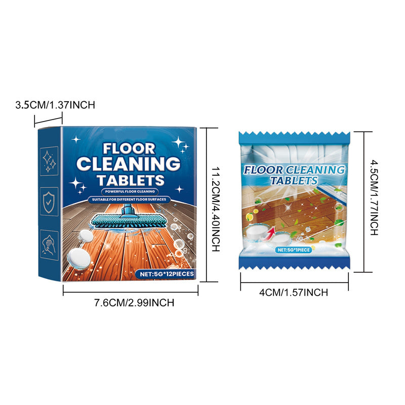 ⏰Offre à durée limitée : un acheté, un offert🔥💎Comprimés Effervescents pour le Nettoyage des Sols – Multi-Surfaces, Frais à la Menthe & Sans Rincage