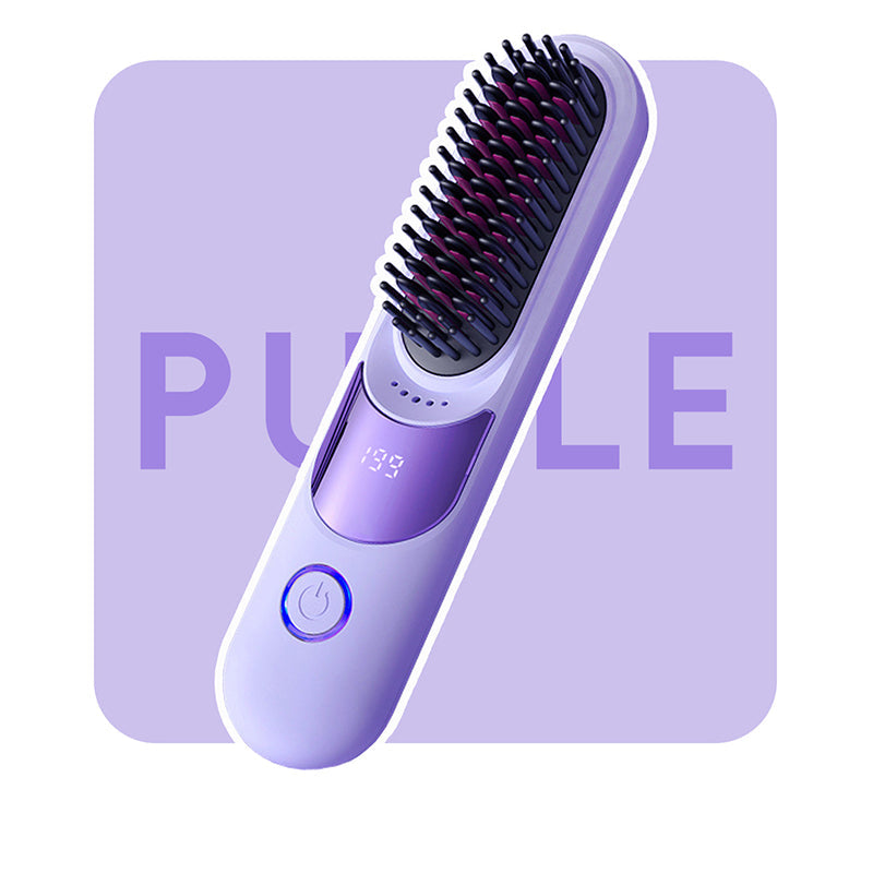 ✨50% DE RÉDUCTION! ✨Peigne lissant ionique anti-brûlure à 3 températures