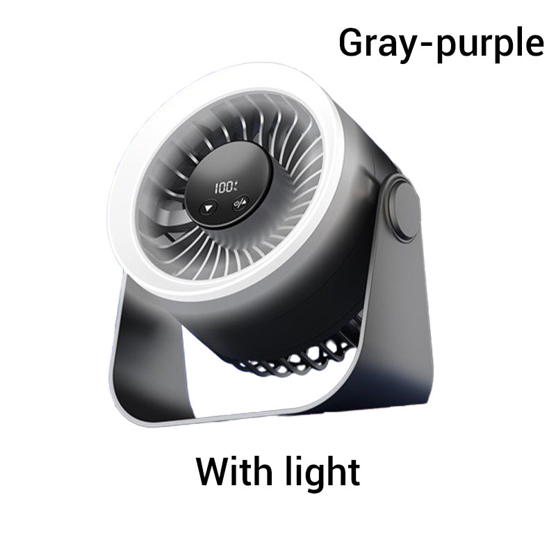 ❄ 50% DE RÉDUCTION 🌪️ Mini ventilateur mural portable rechargeable avec lumières