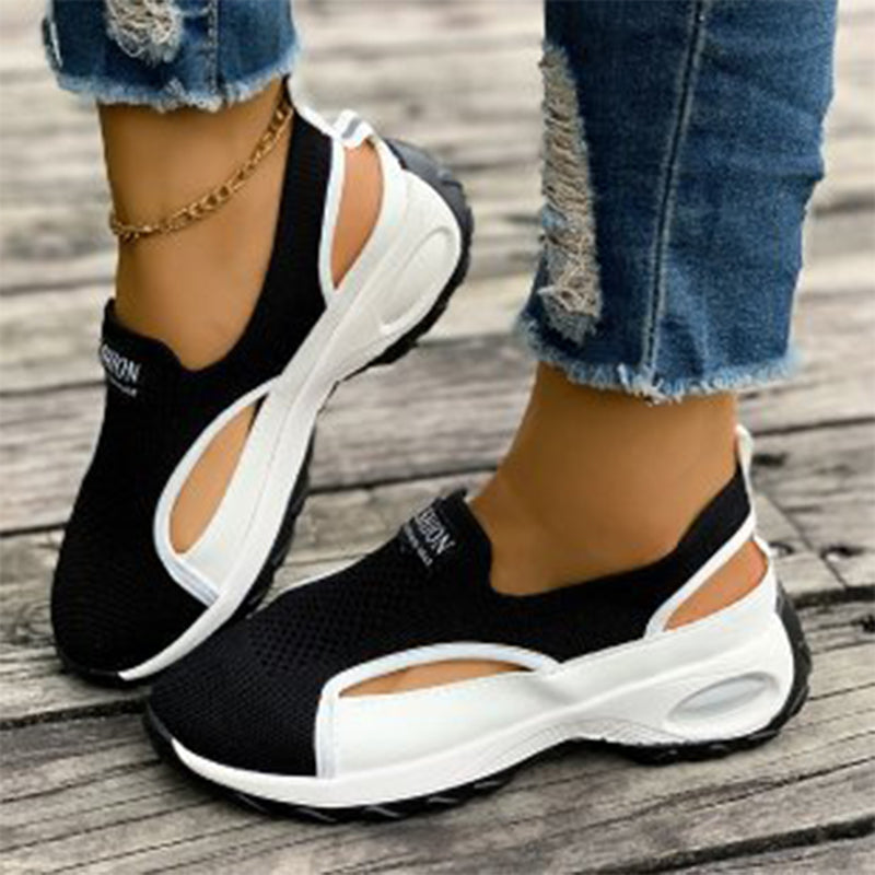 📢📢50 % DE RÉDUCTION !! ⏰ Chaussures respirantes ajourées à enfiler pour femmes – Légères, flexibles & parfaites pour un confort quotidien à la maison ou en ville 🌸