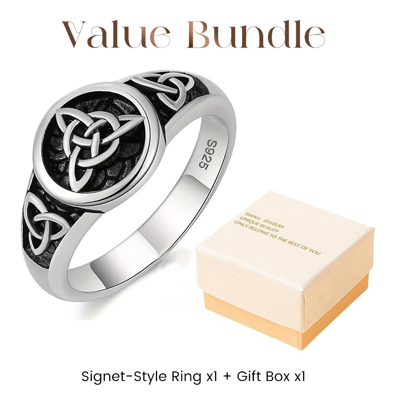 🔥Tendance 2026🔥 Bague rétro vintage nœud de la Trinité – Alliance celtique symbolique pour femmes et hommes