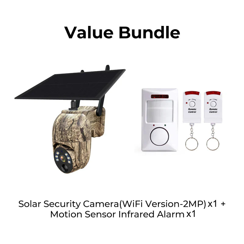🛠50 % de réduction + livraison gratuite🔥🎥 Caméra de Surveillance Solaire 4MP Wi‑Fi/4G | Vision Nocturne Couleur, Rotation 355°, IP66