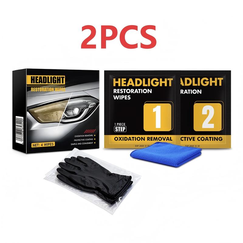 📢 Promotion : 56 % de réduction 🔥 Kit de nettoyage en deux étapes pour la restauration des phares de voiture