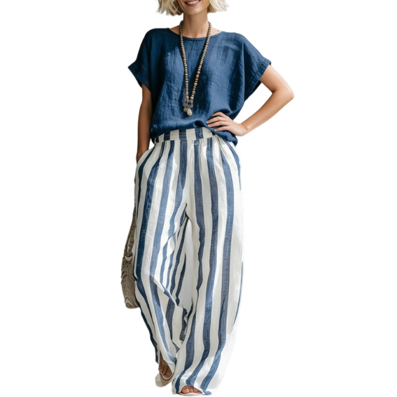 ⏳Spécial à durée limitée:✨50 % de réduction + livraison gratuite🔥⏰Ensemble deux pièces chic de style bohème pour femme👚👖