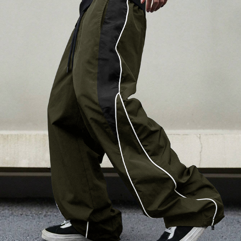 ✨55 % de réduction 🔥Pantalon large à rayures latérales rétro pour homme