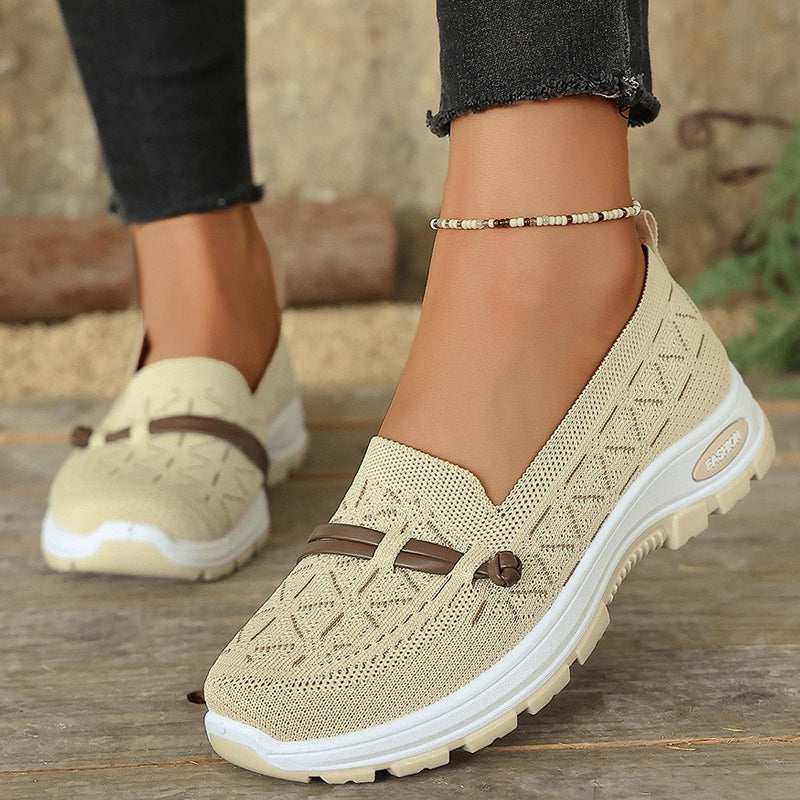 📢📢50 % DE RÉDUCTION !! ⏰Chaussures plates à enfiler en maille respirante pour femme