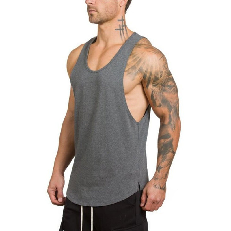🎽 50% DE RÉDUCTION ! 💪 Débardeur de Sport pour Hommes – Armholes Profonds, Tissu Extensible, Col en V 🏃♂️