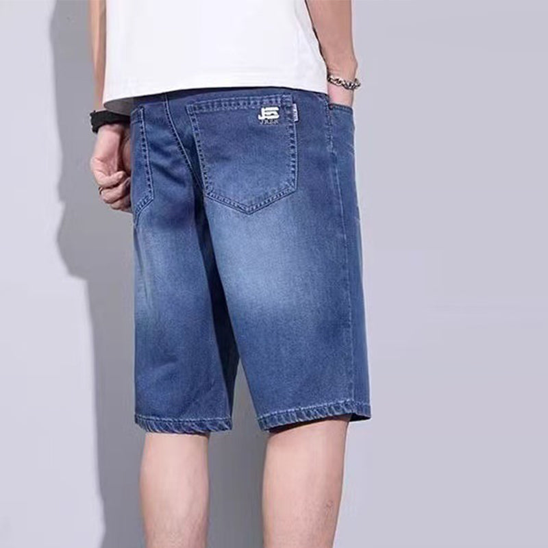🔥50 % DE RÉDUCTION 💨Short en jean décontracté à la coupe ample pour homme👖