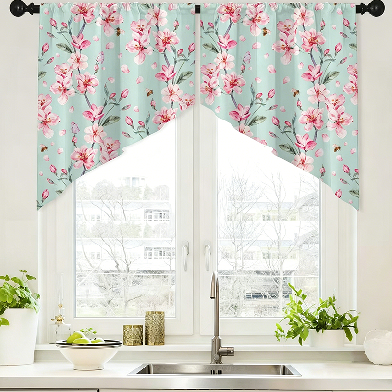 🌿 Rideaux à passants avec imprimé botanique 🌸