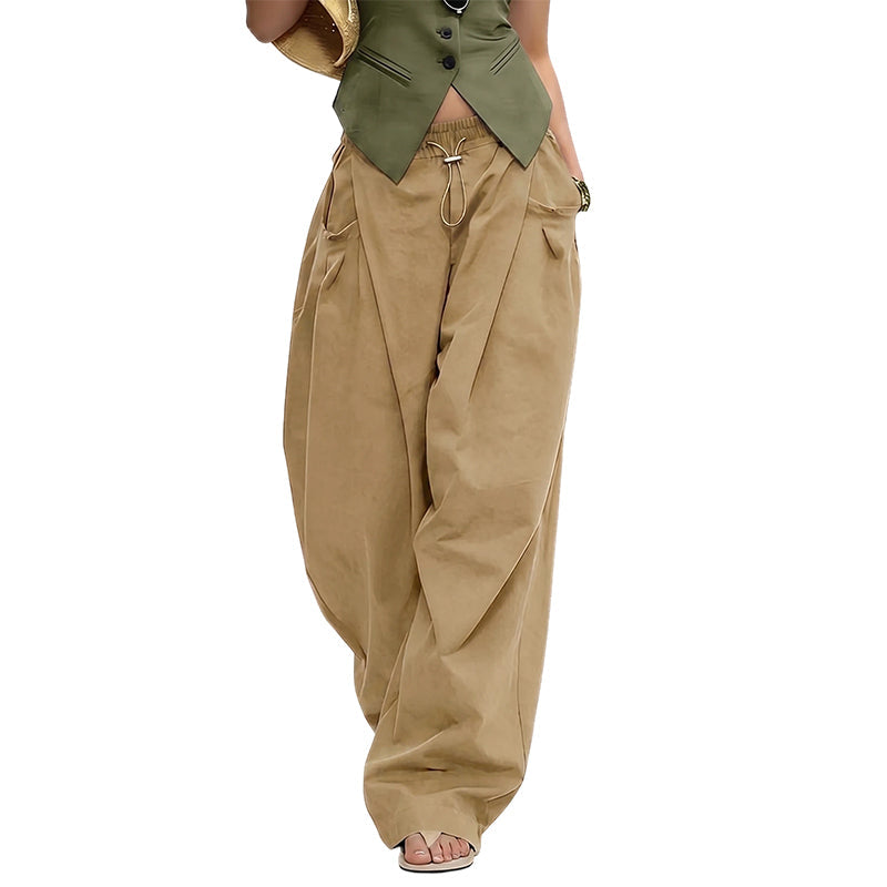 👖 Pantalon lanterne ample à plis — Un tissu de qualité, le choix idéal pour allier confort et style 🌿