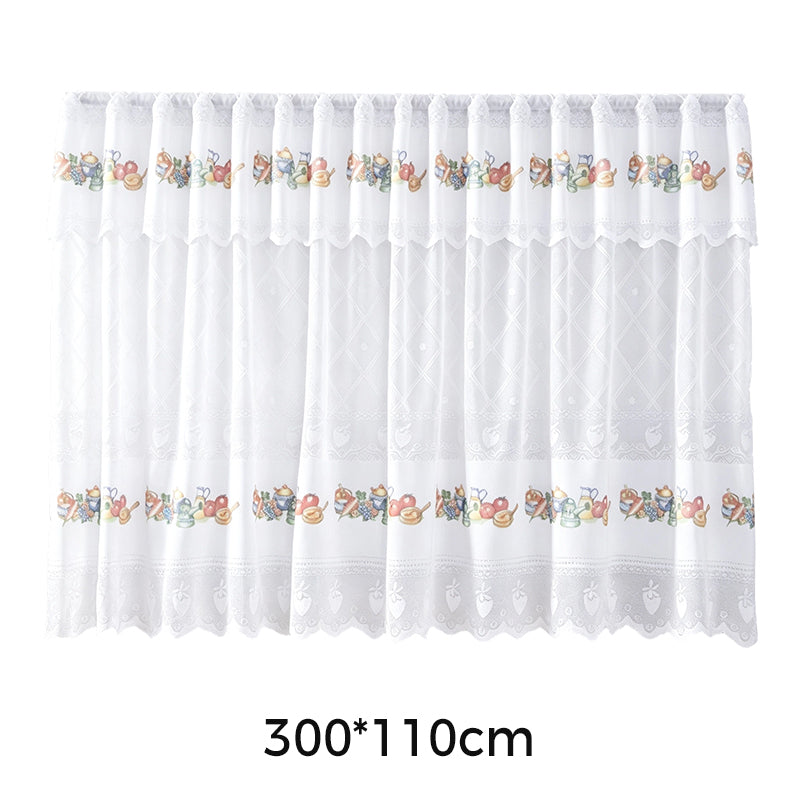 🌸 Rideau de cuisine court style vintage avec dentelle – une décoration élégante et chaleureuse pour votre intérieur