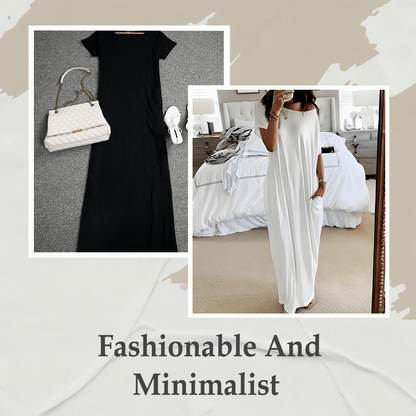 📢📢50 % de réduction !! ⏰Robe Longue Ample & Décontractée – Confort Absolu au Quotidien 🌿👗【Offre Limitée】