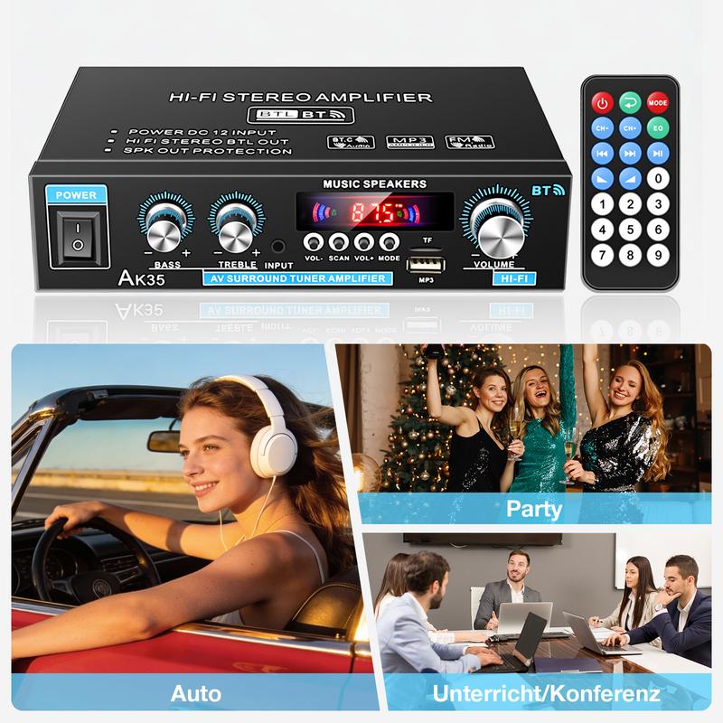 📢53 % DE RÉDUCTION !! ⏰Amplificateur stéréo AK35 pour la maison, audio Bluetooth 5.0, puissance maximale ⚡