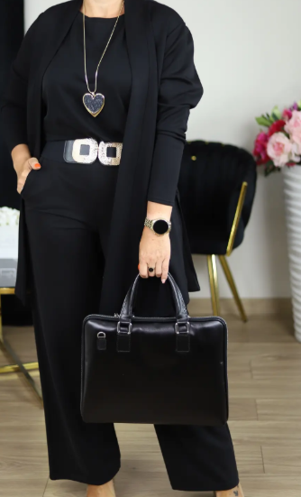 🎁 -50% AUJOURD'HUI + LIVRAISON GRATUITE 👇Ensemble 3 pièces élégant comprenant un cardigan long, un haut et un pantalon🔥