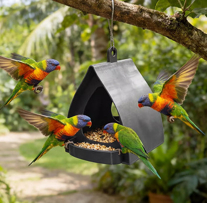 📢📢60 % DE RÉDUCTION !! ⏰Mangeoire suspendue pour oiseaux de jardin avec toit