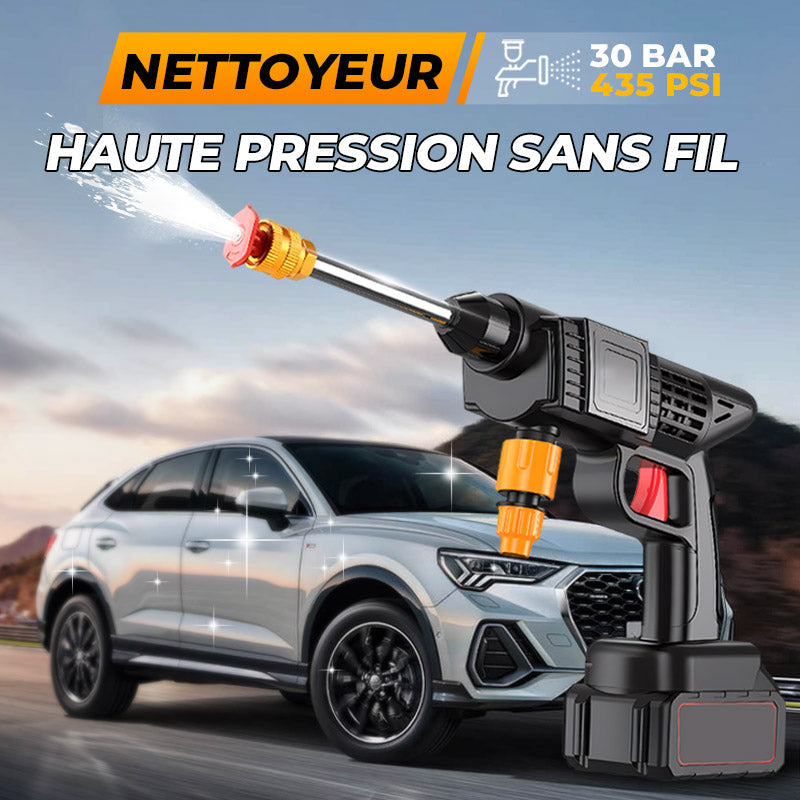 🚗 50 % de réduction + livraison gratuite 🧼 Nettoyeur Haute Pression Portable Sans Fil – Multifonction, Puissant & Batterie Lithium Rechargeable pour Voiture et Maison 💦