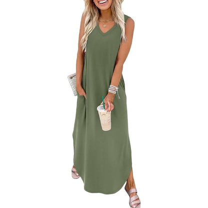 💖🌸 52 % de réduction 💖 Robes d'été, robes longues, robes de plage pour les vacances avec poches🍂