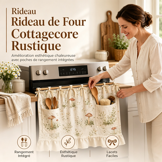 🍳 LIMITED‑TIME 50% OFF! ⚡ Oven Skirt Curtain with Pockets – Decorative, Storage‑friendly, Sturdy ✨