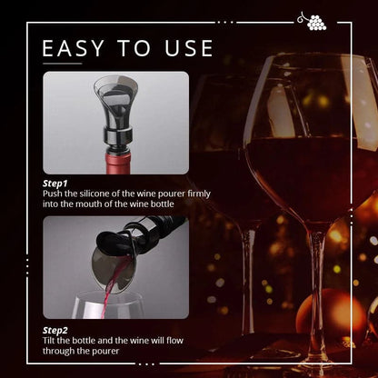 🍷 63% DE RÉDUCTION! ⏳ Bouchon de Vin Rouge 2 en 1 – Pompe à Vide & Bouchon Réutilisable pour Garder le Vin Frais 🍇