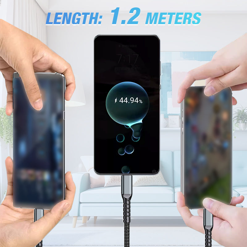 ⚡Vente flash à durée limitée🔋Chargement super rapide 100w, câble de données transparent 3-en-1