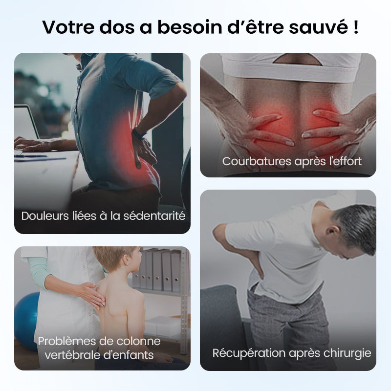 🏆Étireur lombaire magnétique avec massage d’acupuncture pour👑soulager des douleurs dorsales🌿