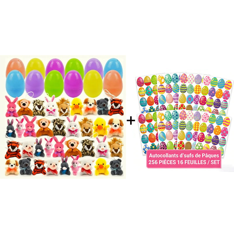 🎁 Soldes de Pâques 50 % de réduction 🎁 Œufs de Pâques préremplis avec des peluches