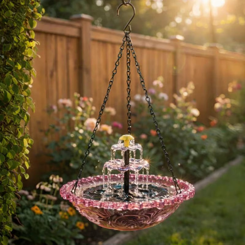 🐦💧 Offre spéciale du moment：57 % de réduction 🔥 Fontaine solaire de bain d’oiseaux suspendue
