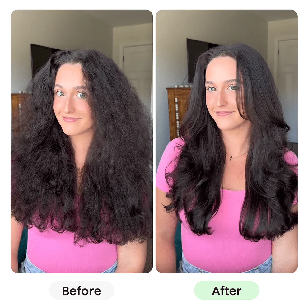 💇‍♀️ 50% DE RÉDUCTION! ✨ Brosse à Cheveux 2-en-1 Volume & Lissage – Technologie Céramique-Tourmaline, 3 Températures & Style Parfait en 5 Min ⚡