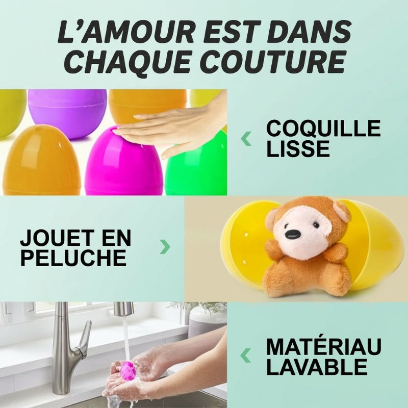 🎁 Soldes de Pâques 50 % de réduction 🎁 Œufs de Pâques préremplis avec des peluches