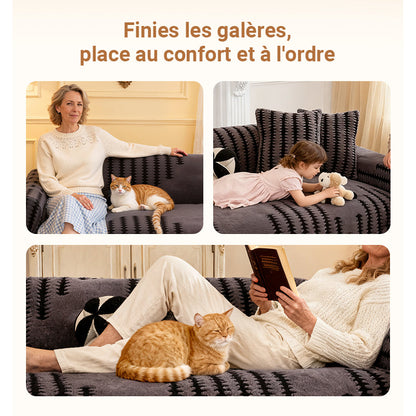 ✨Housse de canapé douce et antidérapante en peluche