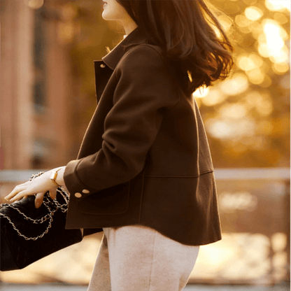 ✨🍂57% de réduction🔥Manteau réversible court d'automne pour femme