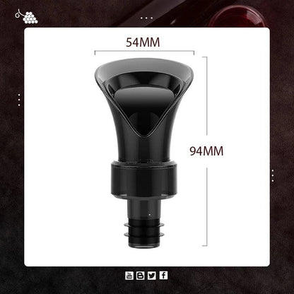 🍷 63% DE RÉDUCTION! ⏳ Bouchon de Vin Rouge 2 en 1 – Pompe à Vide & Bouchon Réutilisable pour Garder le Vin Frais 🍇