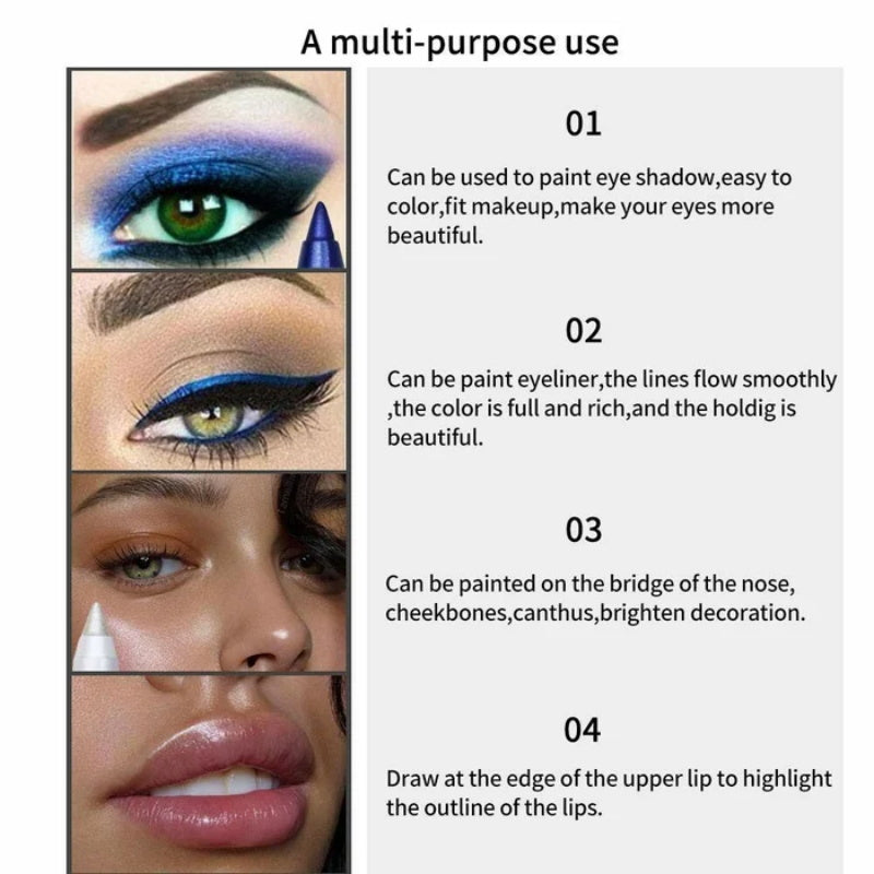 🎨 Eyeliner Coloré Longue Tenue 24h Waterproof – 13 Couleurs, Fini Perle & Mat, Facile à Utiliser 🔥 35 % DE RÉDUCTION !! ⏰