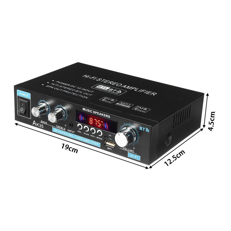📢53 % DE RÉDUCTION !! ⏰Amplificateur stéréo AK35 pour la maison, audio Bluetooth 5.0, puissance maximale ⚡