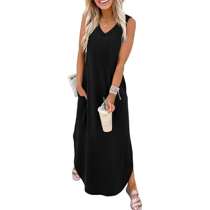 💖🌸 52 % de réduction 💖 Robes d'été, robes longues, robes de plage pour les vacances avec poches🍂