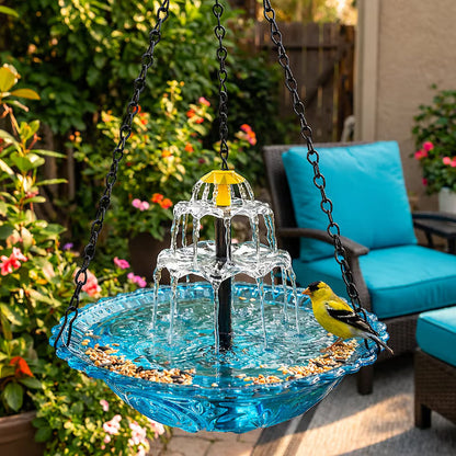 🐦💧 Offre spéciale du moment：57 % de réduction 🔥 Fontaine solaire de bain d’oiseaux suspendue