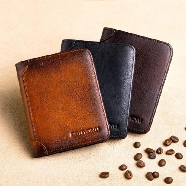 🔥Nouveauté 2026🔥Portefeuille minimaliste en cuir pour homme avec protection RFID – Ultra-fin, en cuir de vachette véritable de première qualité, format compact pour un usage quotidien