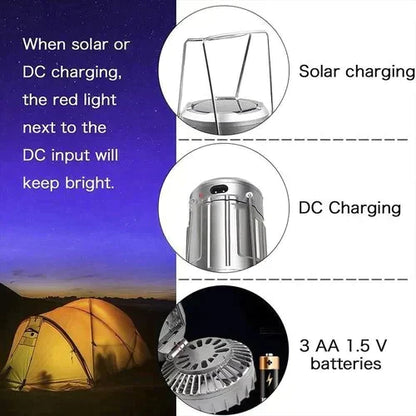 🔥🎁Vente chaude 50% de réduction🎁🔥Lanterne de camping LED portable avec ventilateur