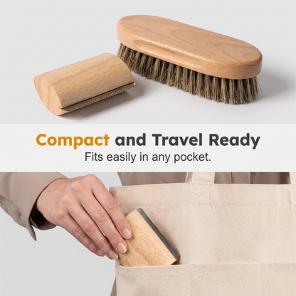 🌲Brosse en bois pour animaux de compagnie – Élimine le sous-poil et les squames. Idéale pour les animaux anxieux ou sensibles. Une séance de toilettage en toute sérénité. 🌿💚