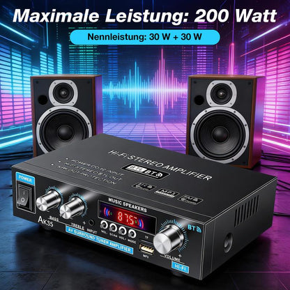 📢53 % DE RÉDUCTION !! ⏰Amplificateur stéréo AK35 pour la maison, audio Bluetooth 5.0, puissance maximale ⚡