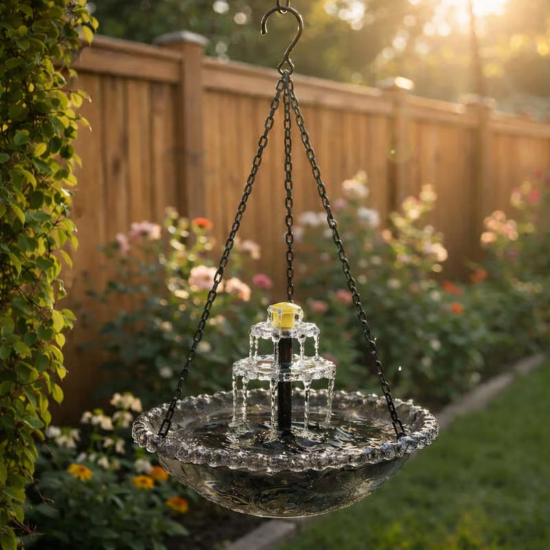 🐦💧 Offre spéciale du moment：57 % de réduction 🔥 Fontaine solaire de bain d’oiseaux suspendue