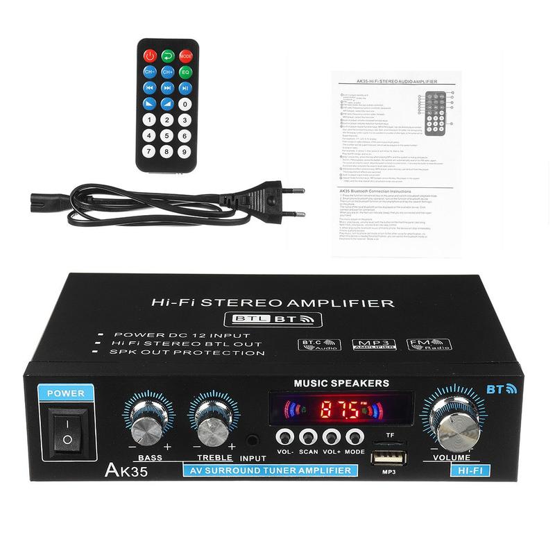📢53 % DE RÉDUCTION !! ⏰Amplificateur stéréo AK35 pour la maison, audio Bluetooth 5.0, puissance maximale ⚡