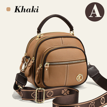 👜✨57 % de réduction 🔥Sac classique multi-compartiments à bandoulière large et ajustable en cuir