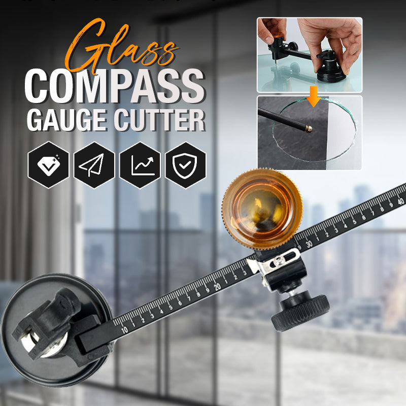 📢📢40% DE RÉDUCTION !! ⏰ Coupe-Verre Compas à Jauge – Tête Rotative 360° & Ventouse Puissante – Pour Verre, Carrelage & Artisanat 🔪