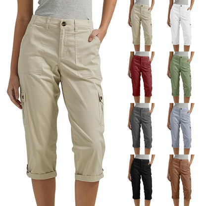 🔥 Hot Sale 🔥Short décontracté multi-poches à haute élasticité pour femme