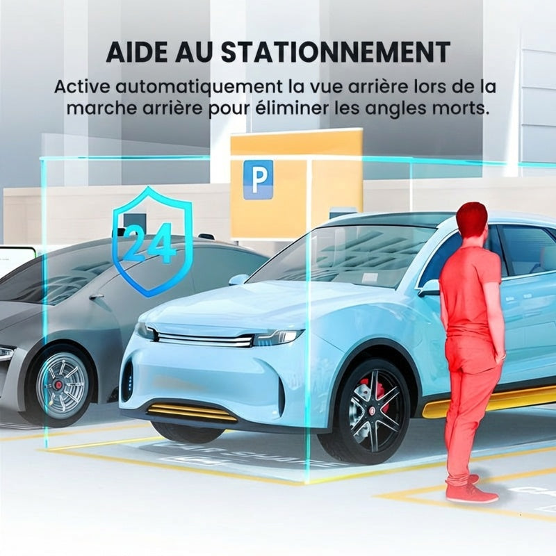 🚗 Caméra embarquée HD multi-objectifs avec fonction de vision nocturne 📱