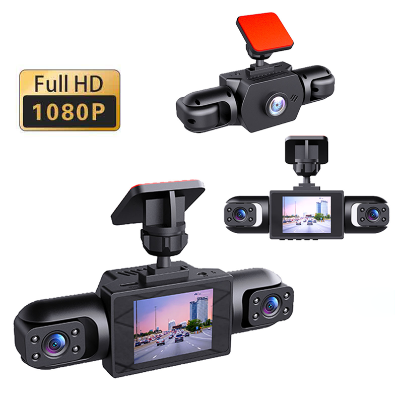 🚗 Caméra embarquée HD multi-objectifs avec fonction de vision nocturne 📱