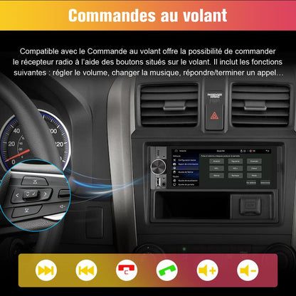 ✨ 50 % de réduction + livraison gratuite 🔥  Écran IPS 5.1 pouces (format 1DIN) – Autoradio Carplay intégré, écran tactile capacitif, commande vocale intelligente, 3 ports USB, lecteur MP5